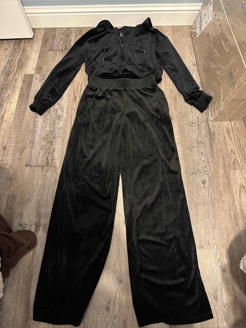 Cropped Velour Set